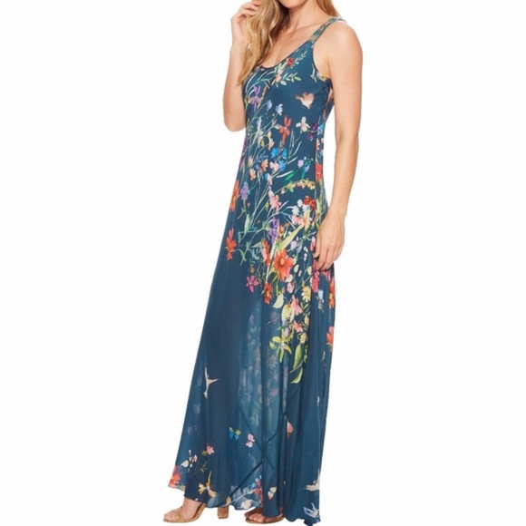 Johnny Was Dresses & Skirts - Johnny Was Maxi Dress Boho Floral Print Linsu Maxi Tank Dress